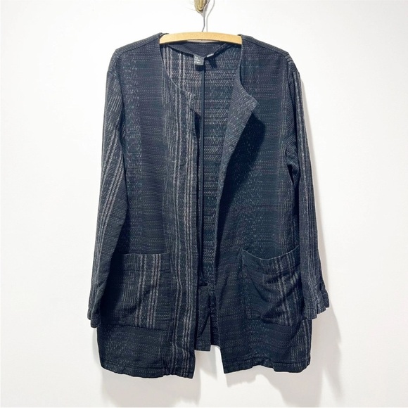 Eileen Fisher Koshi Crossing Organic Cotton Jacket Size Medium The Fisher Projec - Picture 5 of 14